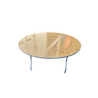 72″ Round Wood Folding Table
