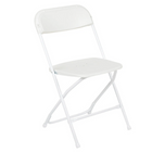 White Plastic Folding Chair