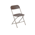 Brown Plastic Folding Chair