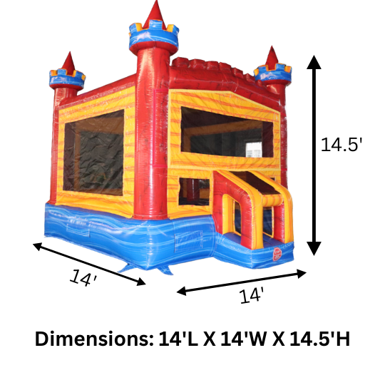 Radiant Castle Inflatable Bounce House with Blower