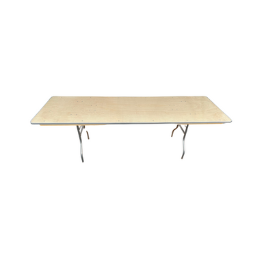 96″ Rectangle Wood Folding Banquet Table