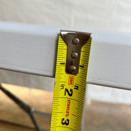 72″ Rectangle Plastic Folding Banquet Table- Fold-In-Half