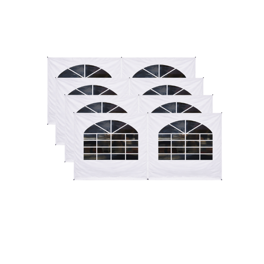 20'x20' High Peak Frame Tent Cathedral Sidewall Kit – 8’ Walls