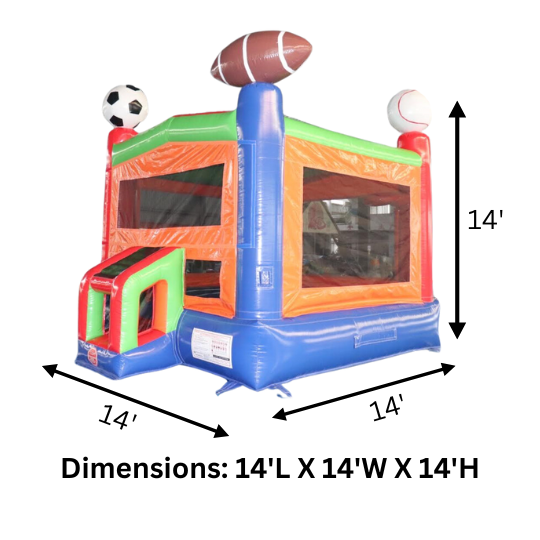 SportyJump Inflatable Bounce House with Blower