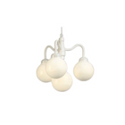 4-Globe Chandelier White