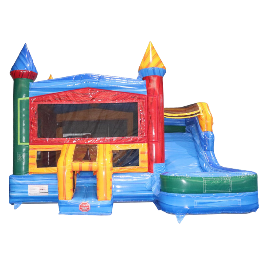 Vista Marble Castle Inflatable Combo (Wet n Dry) with Blower