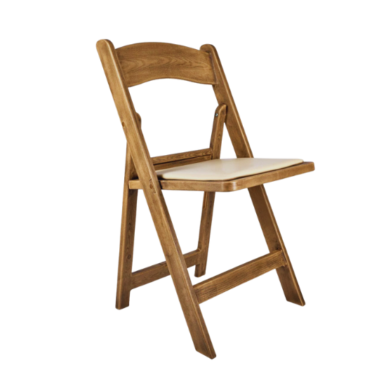 Chestnut Resin Folding Chair